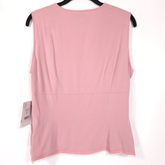 NWT DONCASTER Women's SILK Blend Top Tank Size 12 Slit‎ Side VNeck Style 152CM05 - Picture 2 of 11